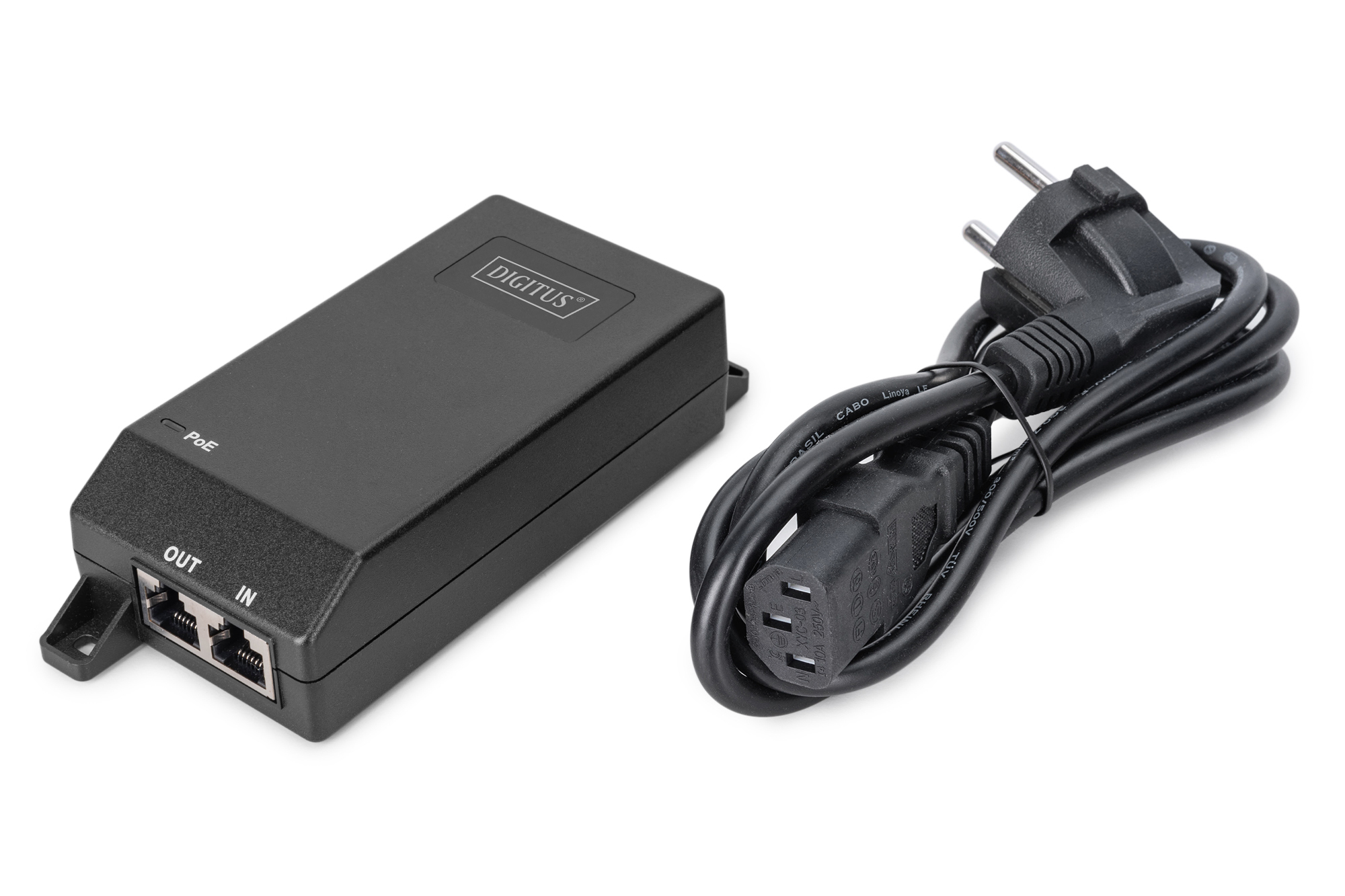 DIGITUS PoE+ Injektor 802.3at 30 W 802 - Schnittstellenkarte - 1.000 Mbps, Ansicht 2