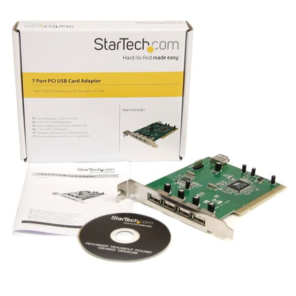 StarTech.com 7 Port USB 2.0 PCI Schnittstellenkarte, Ansicht 2