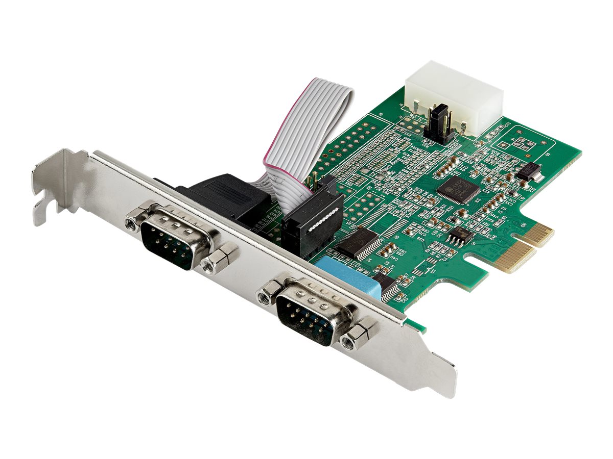 StarTech.com 2 Port Serielle PCI Express RS232 Adapter Karte - Serielle PCIe RS232 Kontroller Karte - PCIe zu Dual Serielle DB9 - 16950 UART - Erweiterungskarte - Windows & Linux (PEX2S953)