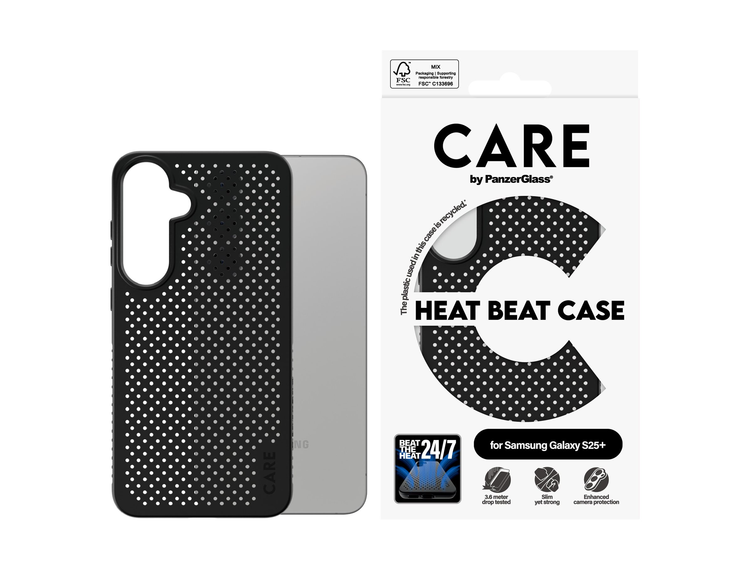 PanzerGlass CARE by PanzerGlass Heat Beat - Hintere Abdeckung für Samsung Galaxy S25+, Ansicht 3