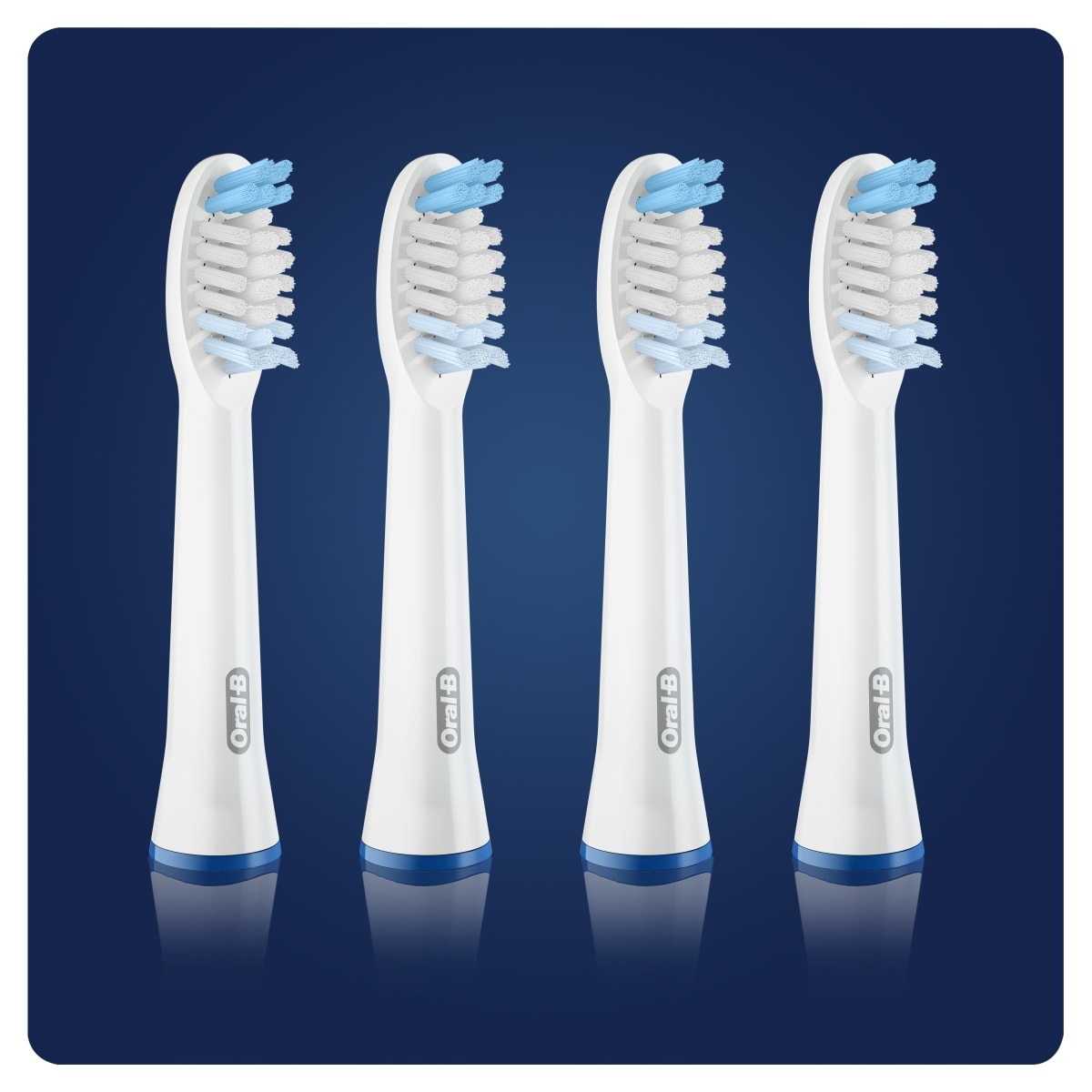 Oral-B Pulsonic Clean - Austausch-Bürstenkopf - für Zahnbürste - weiß (Packung mit 4), Ansicht 2