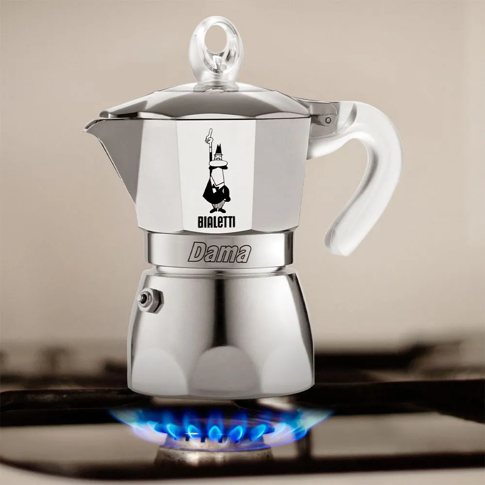 Bialetti Dama Pure Ice - Mokka-Kanne - 0,18 l - Metallisch - Aluminium - 3 Tassen - Dama Pure Ice, Ansicht 2