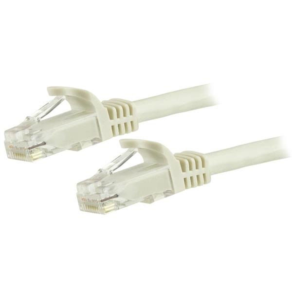 StarTech.com 7,5m CAT6-Kabel - weißes CAT6-Patchkabel - Snagless RJ45-Steckverbinder - ETL, 7,5 m, Cat6, U/UTP (UTP), RJ-45, RJ-45, Weiß