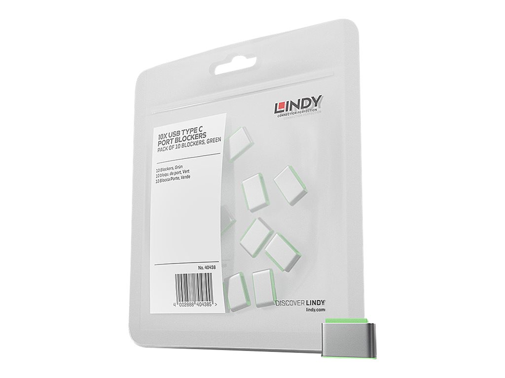 Lindy - Schloss für USB-C-Port - grün (Packung mit 10)