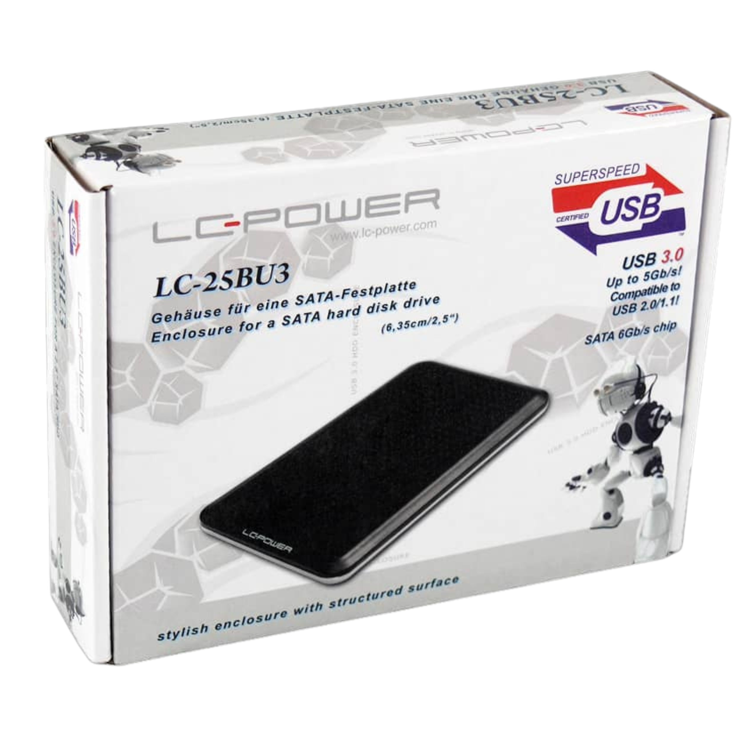 LC-Power LC-25BU3 - Speichergehäuse - 2.5 (6.4 cm), Ansicht 2