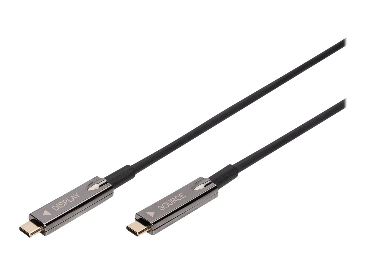 DIGITUS USB-C - USB-C AOC AV-Kabel, UHD 4K / 60 Hz, 15m