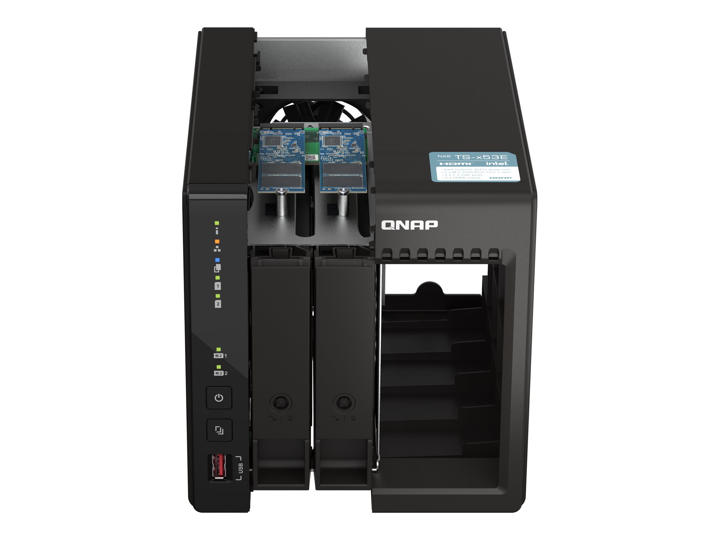 QNAP TS-253E - NAS-Server - 2 Schächte - SATA