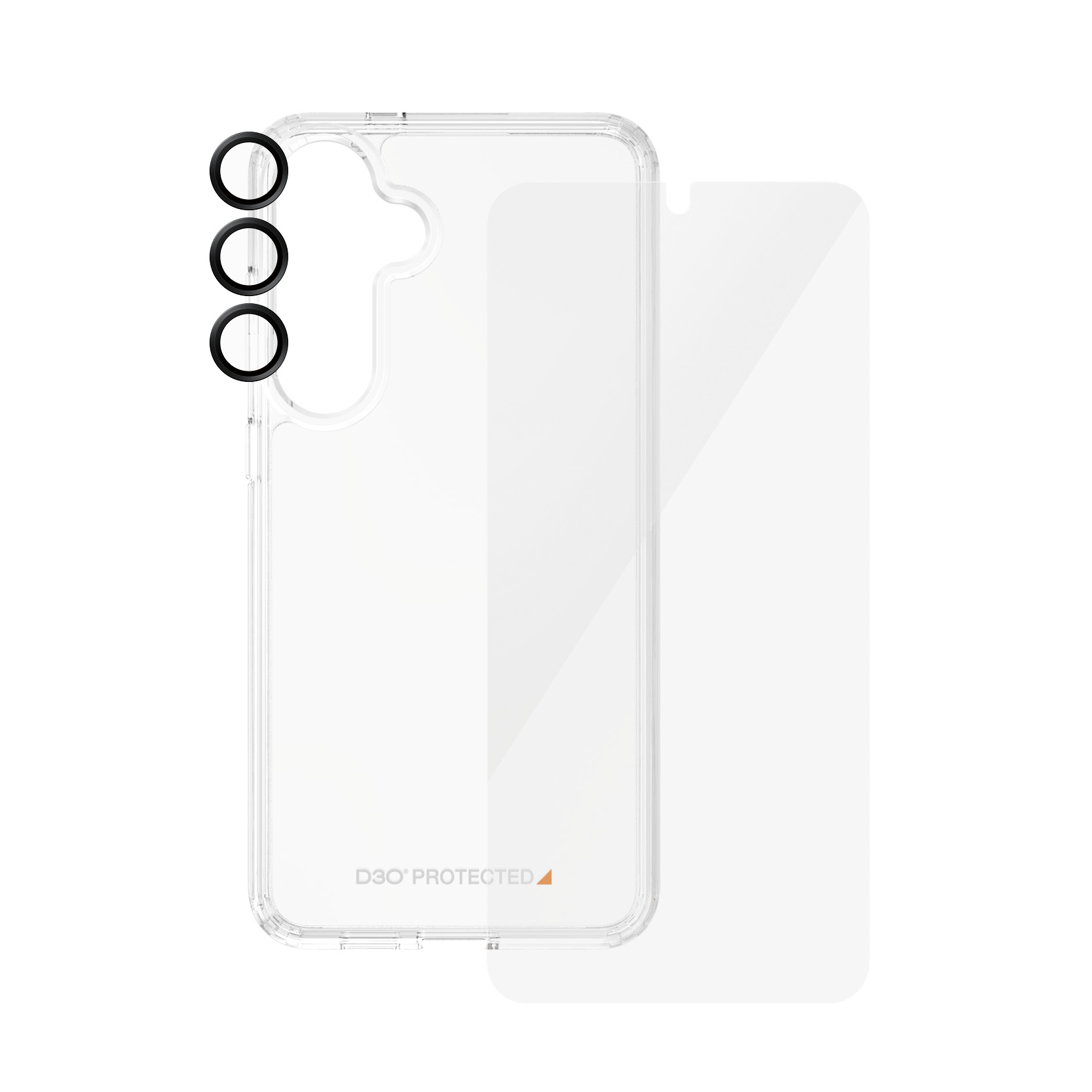 PanzerGlass 3-in-1 Schutzpacket - hintere Abdeckung für Mobiltelefon - Samsung Galaxy, Ansicht 4
