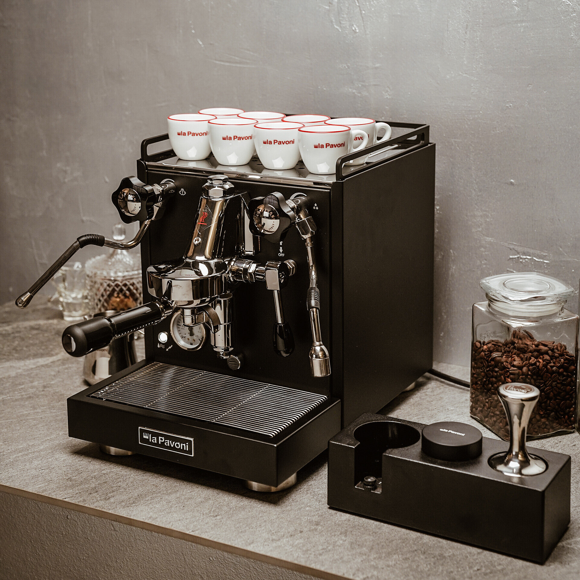 La Pavoni Espressomachine LPSCCB01EU New Cellini classic black Schwarz, Ansicht 4