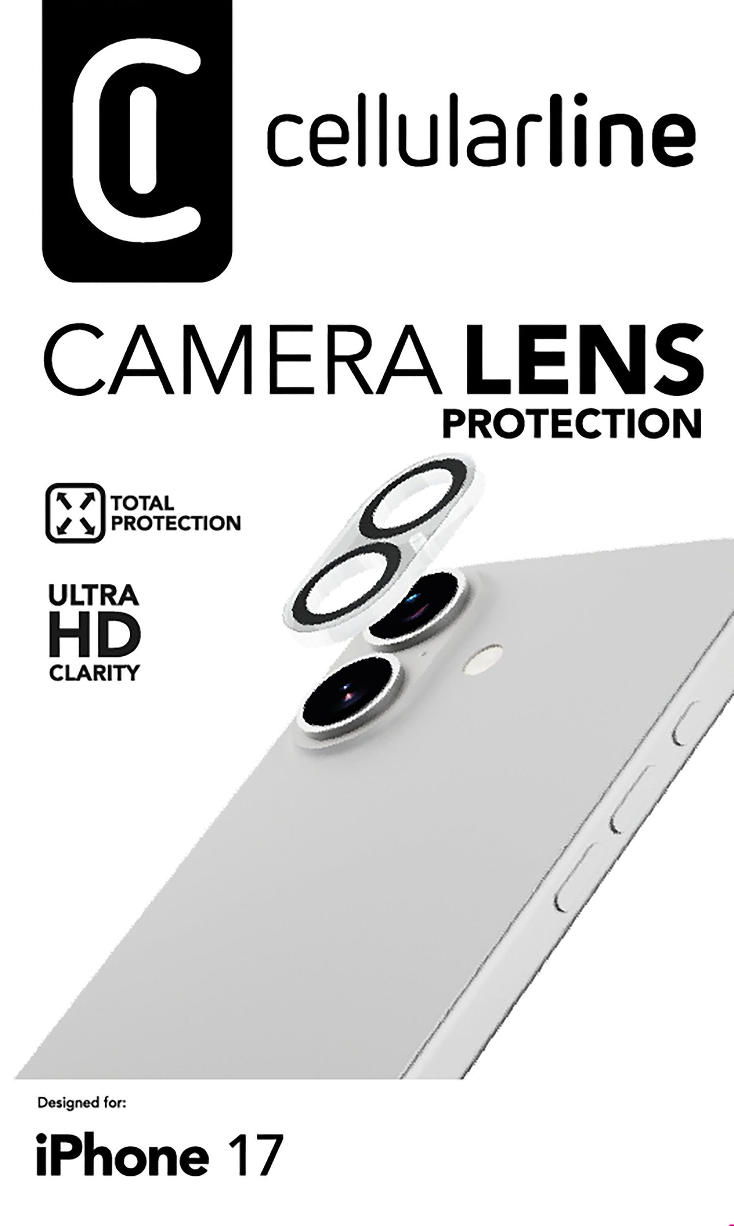 Cellularline Camera Lens Protection iPhone 17 Clear, Ansicht 2