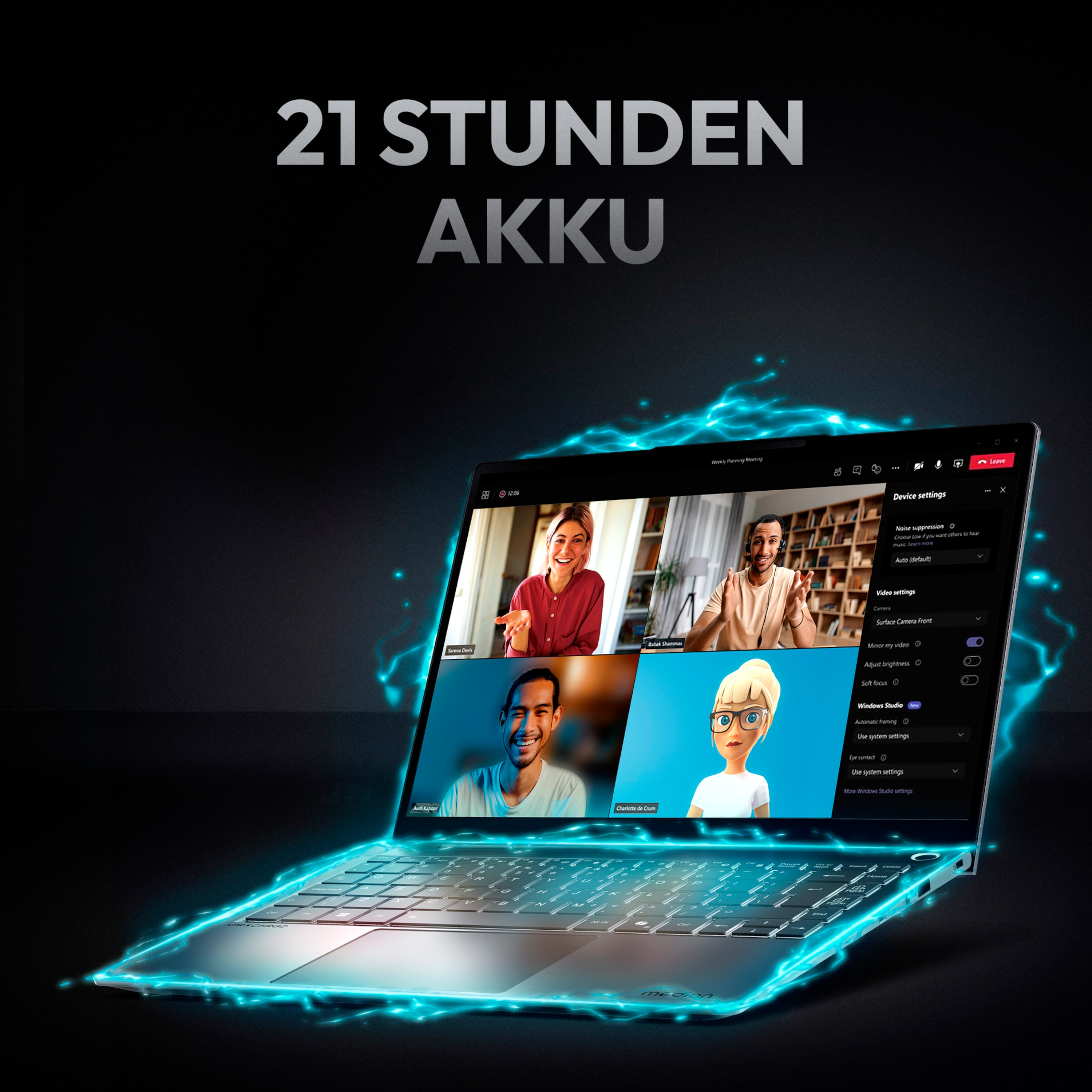 Medion SPRCHRGD 14 S2 - Intel Core Ultra 5 - 14 - Core Ultra 5 - 4,6 GHz - TL: Deutsch, QWERTZ, Ansicht 2