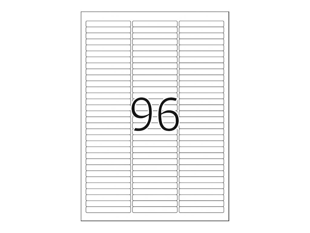 HERMA Special - Papier - matt - selbstklebend, entfernbarer Klebstoff - weiß - 63.5 x 8.5 mm 2400 Etikett(en), Ansicht 3