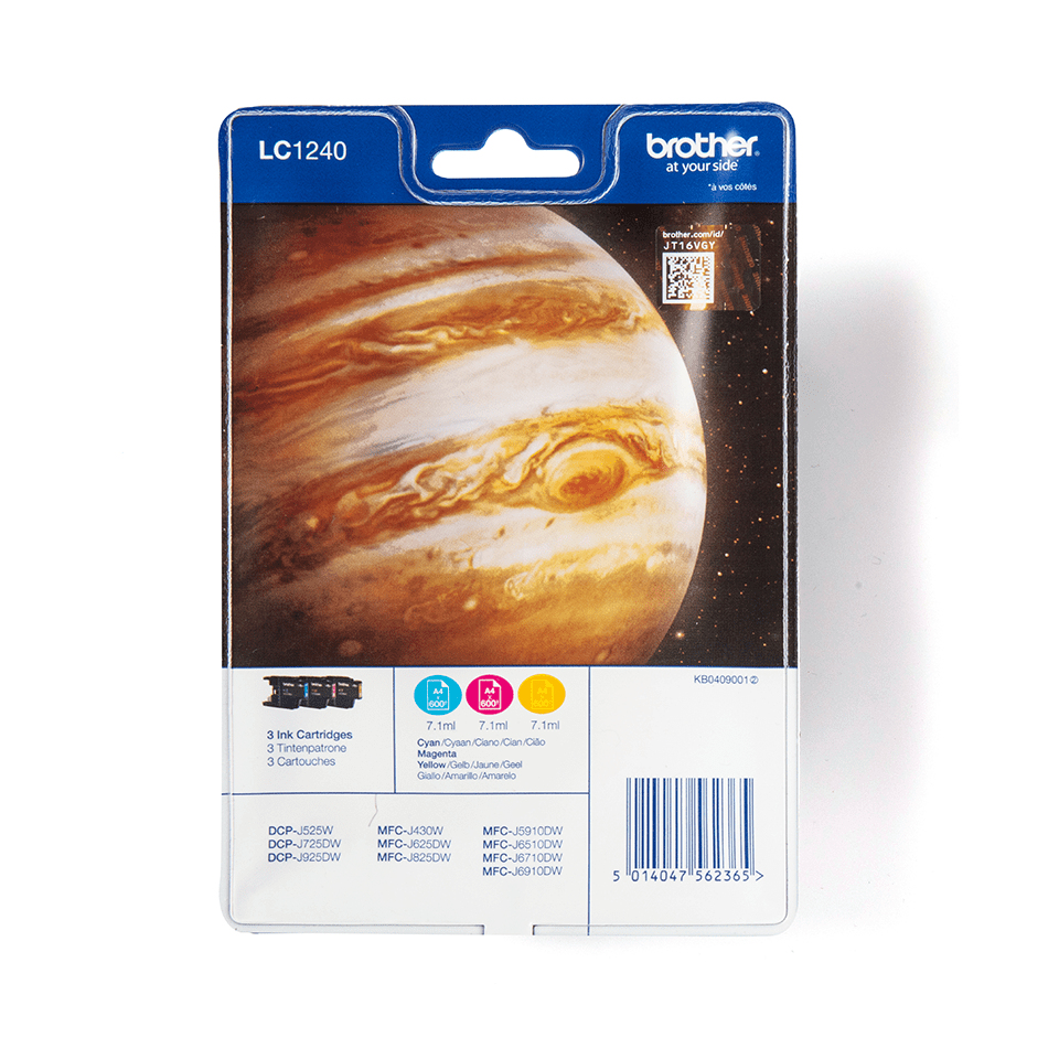 Brother LC1240 - 3er-Pack - Gelb, Cyan, Magenta, Ansicht 2
