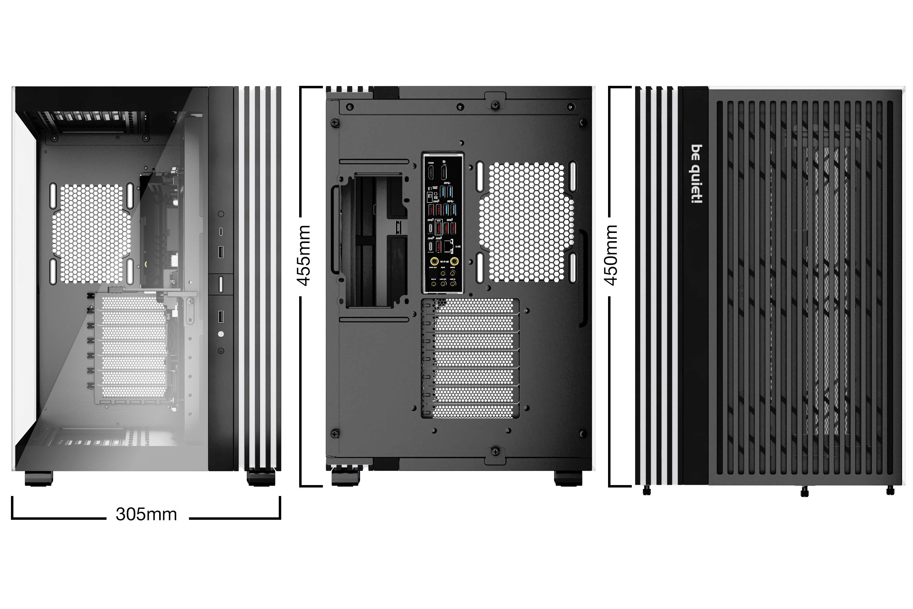Be Quiet! Light Base 600 DX - Midi-Tower - ATX - Seitenteil mit Fenster (Glas), Ansicht 3