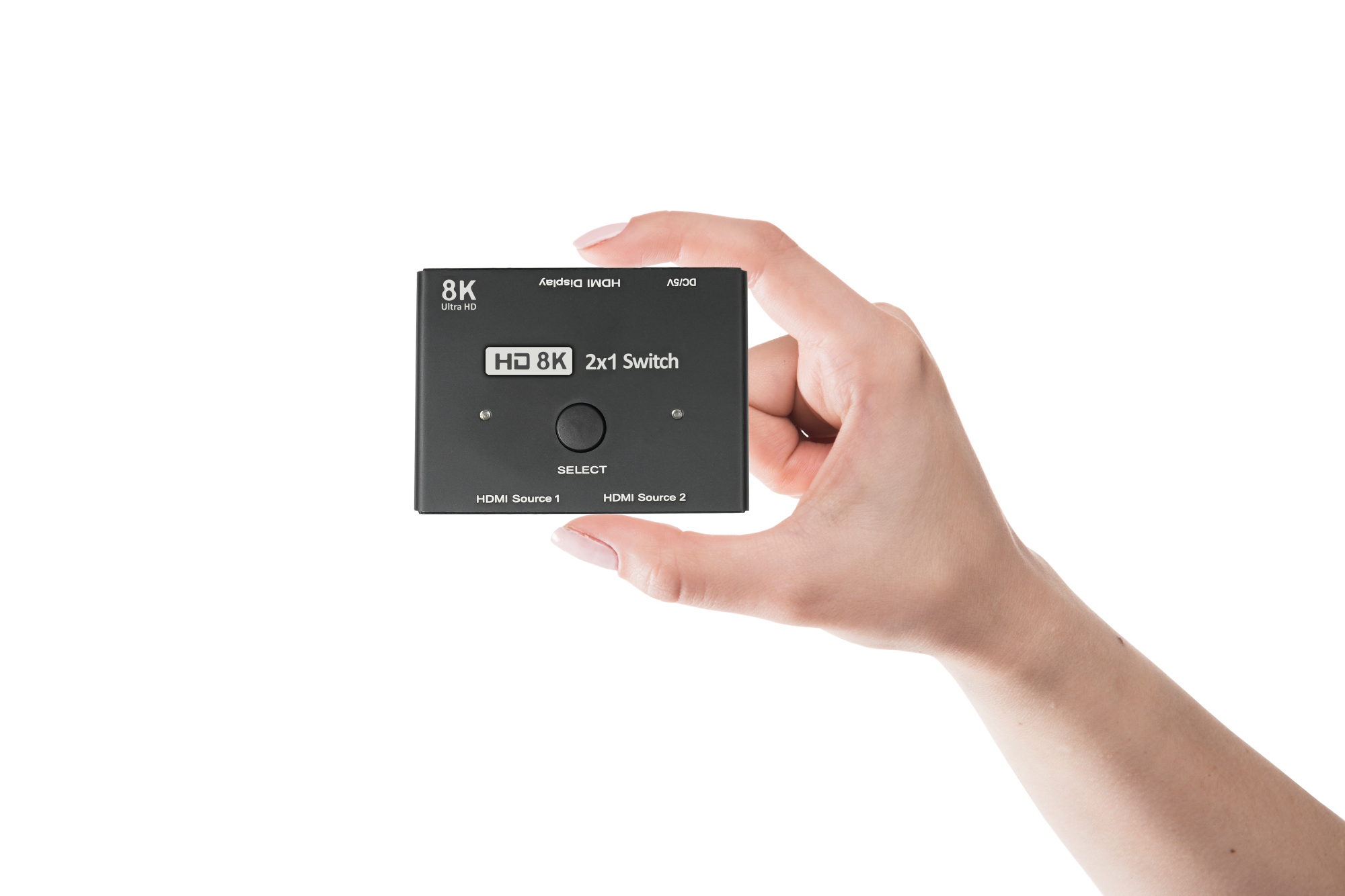 Good Connections HDMI Switcher - HDMI - Schwarz - Metall - 7680 x 4320 - Daten - Gold, Ansicht 3