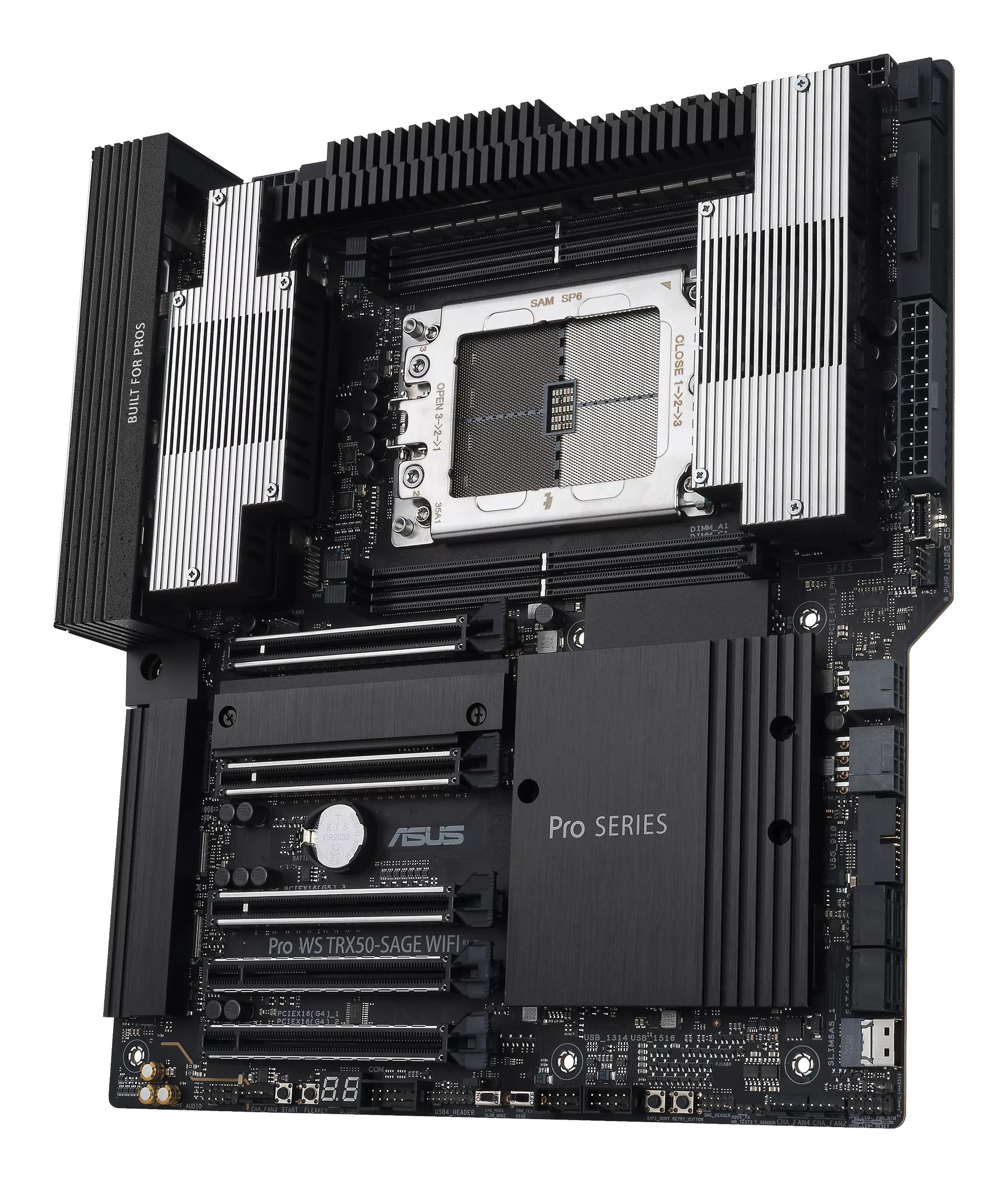 ASUS PRO WS TRX50-SAGE WIFI - Motherboard - SSI CEB - Socket sTR5 - AMD TRX50 Chipsatz - E-ATX, Ansicht 4