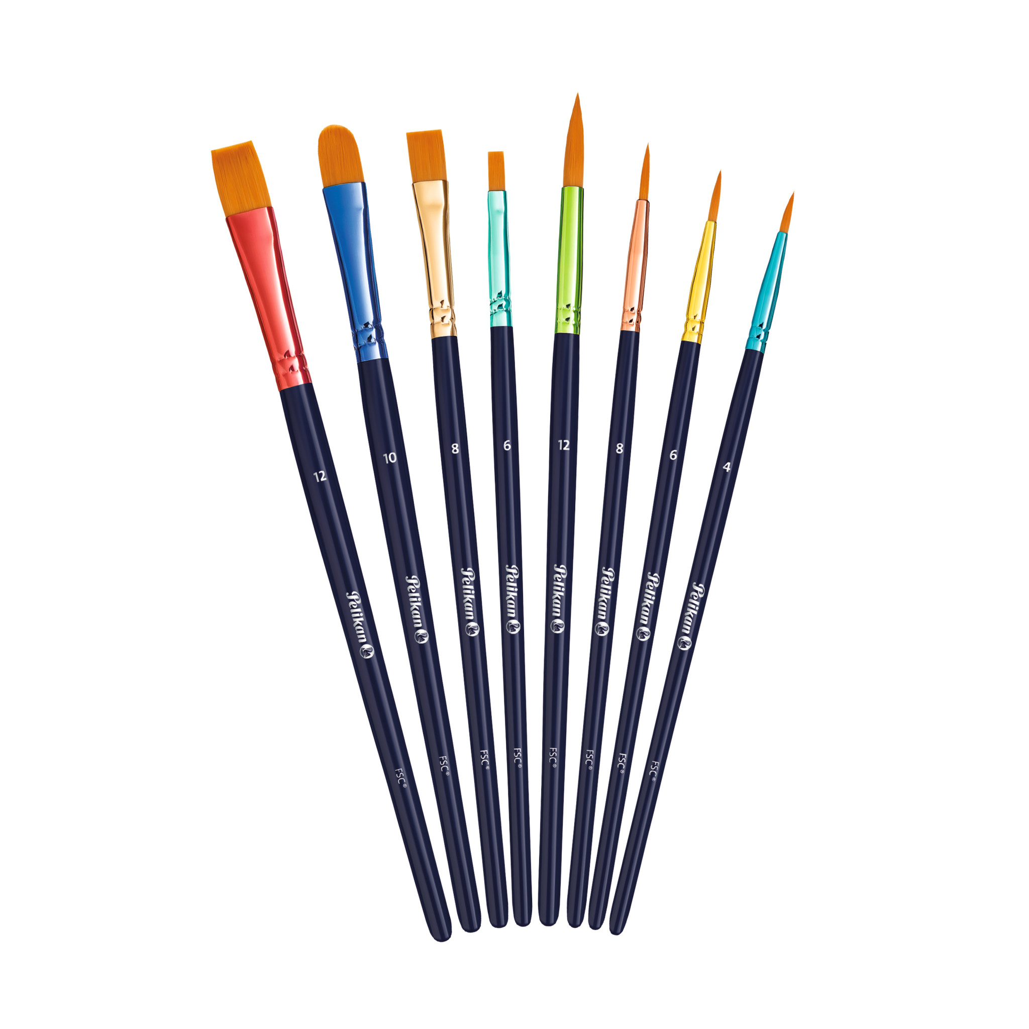 Pelikan 701181 - Bürstenset - Sortiert - Synthetisch, Ansicht 2