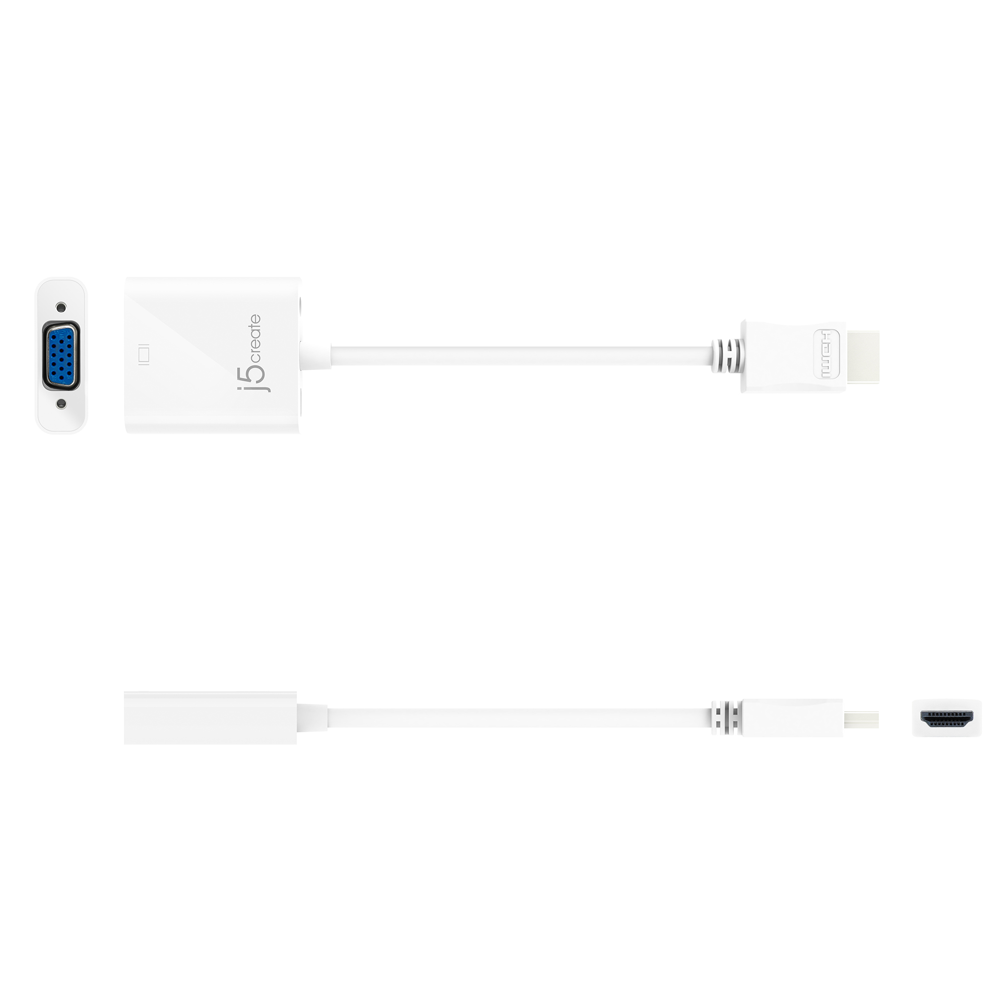 j5create JDA213 - Adapterkabel - HDMI männlich zu HD-15 (VGA), Ansicht 3