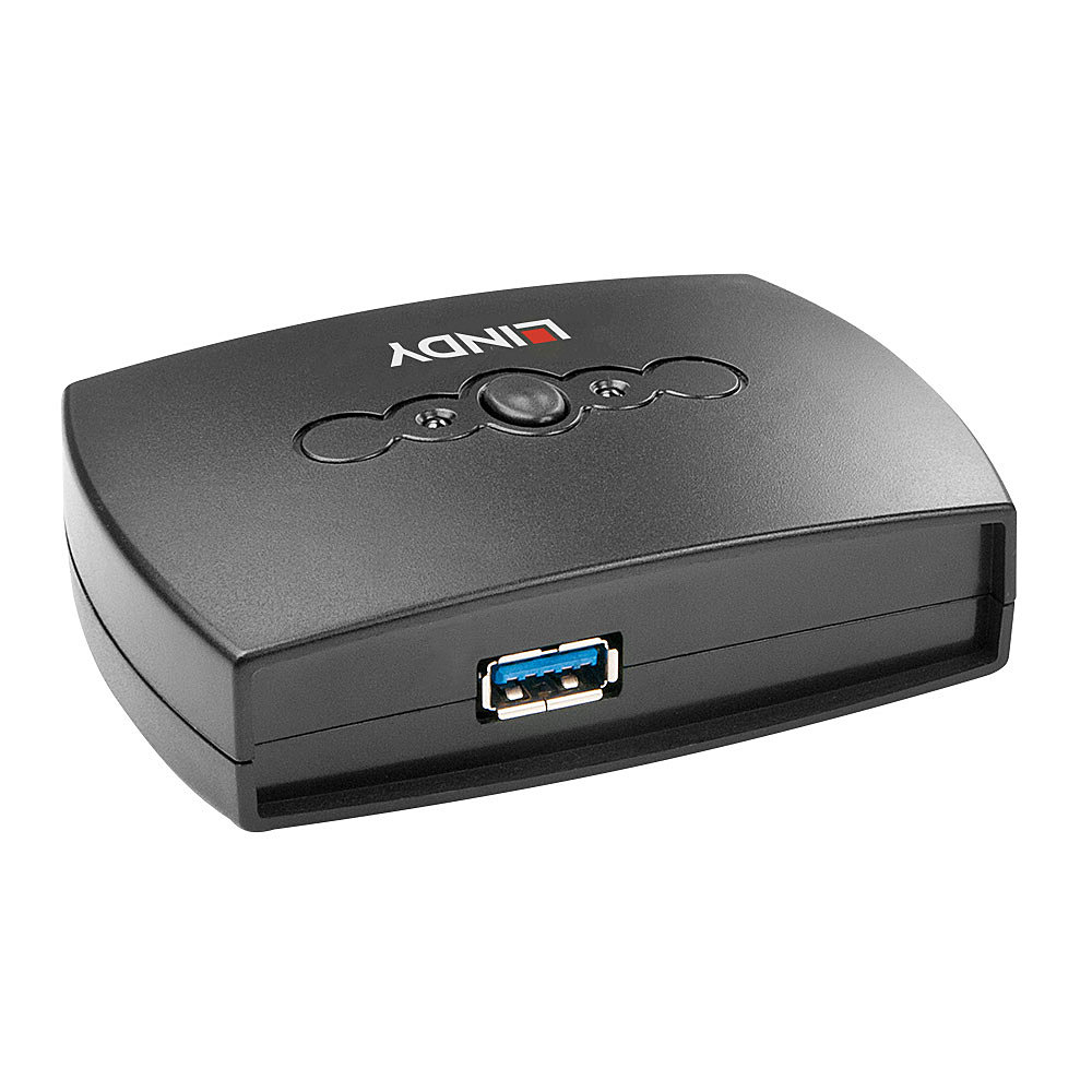 Lindy 2 Port USB 3.0 Switch - USB-Umschalter für die gemeinsame Nutzung von Peripheriegeräten, Ansicht 4