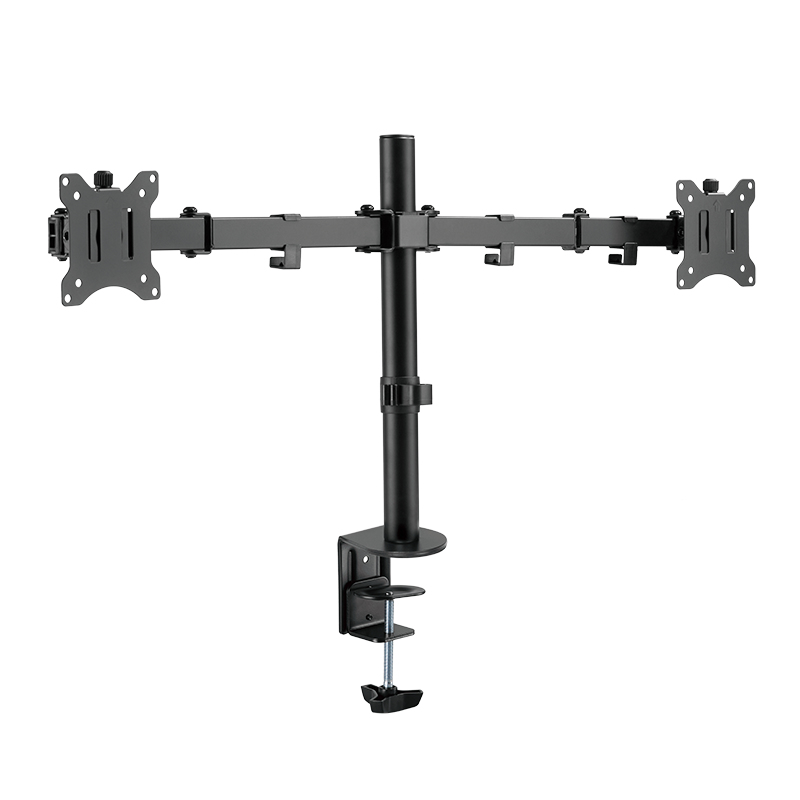 LogiLink Befestigungskit - einstellbarer Arm - für 2 LCD-Displays - Schwarz - Bildschirmgröße: 43.2-81.3 cm (17-32), Ansicht 2