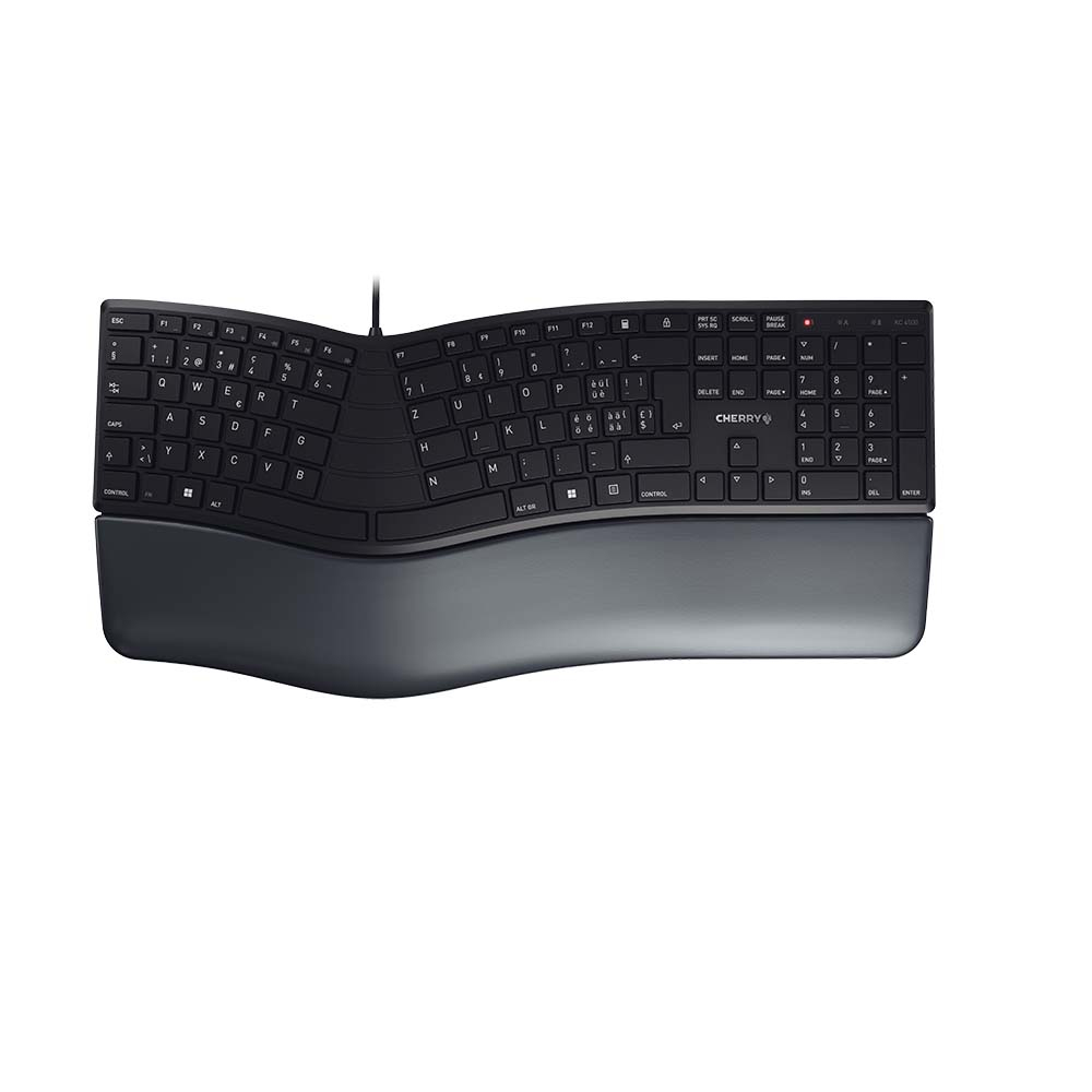 Cherry KC 4500 ERGO - Tastatur - USB - TL: Schweiz, QWERTZ, Ansicht 2