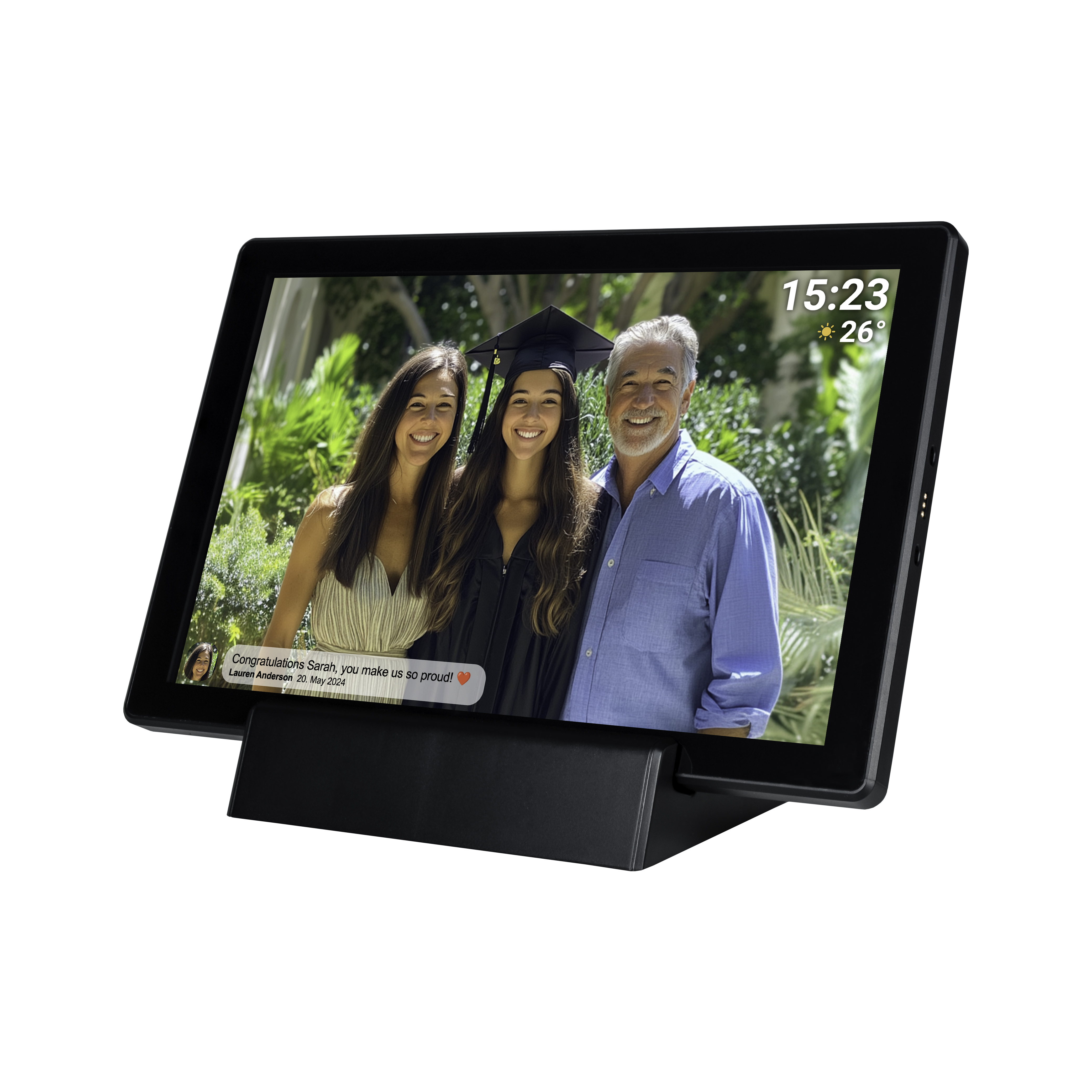 Inter Sales DENVER PFF-1070B - Digitaler Fotorahmen - 1 GB RAM - 16 GB - 25.7 cm (10.1"), Ansicht 4