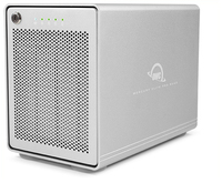 OWC Mercury Elite Pro Quad - HDD  SSD-Gehäuse - 2.53.5 - SATA - 10 Gbits - Hot-Swap - Weiß