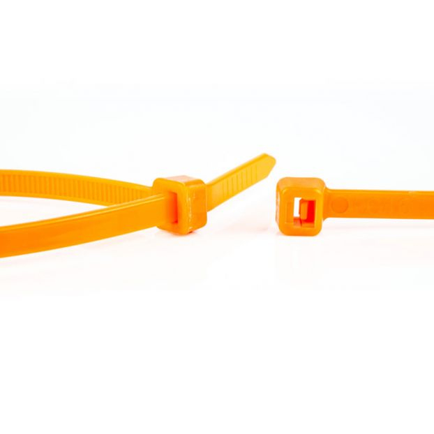 WKK Kunststoffkabelbinder Orange 100 St., Ansicht 2