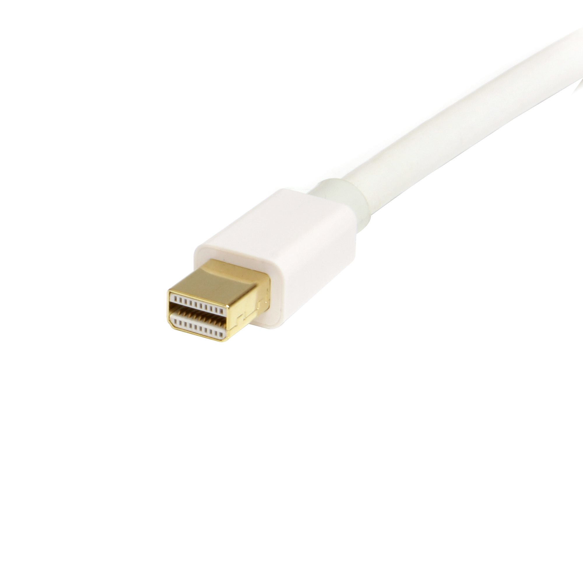 StarTech.com 2m Mini DisplayPort 1.2 auf DisplayPort Adapterkabel - mDP zu DP 4k x 2k Kabel - St/St - Weiß, Ansicht 2