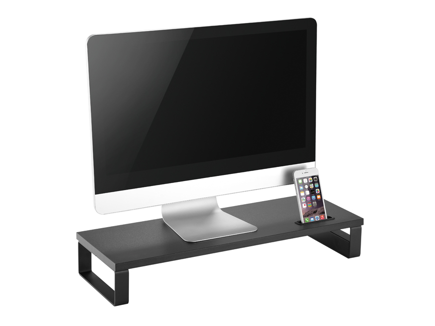 Equip 650881 Desktop-Monitor-Ständer mit USB - Freistehend - 15 kg - Schwarz, Ansicht 4