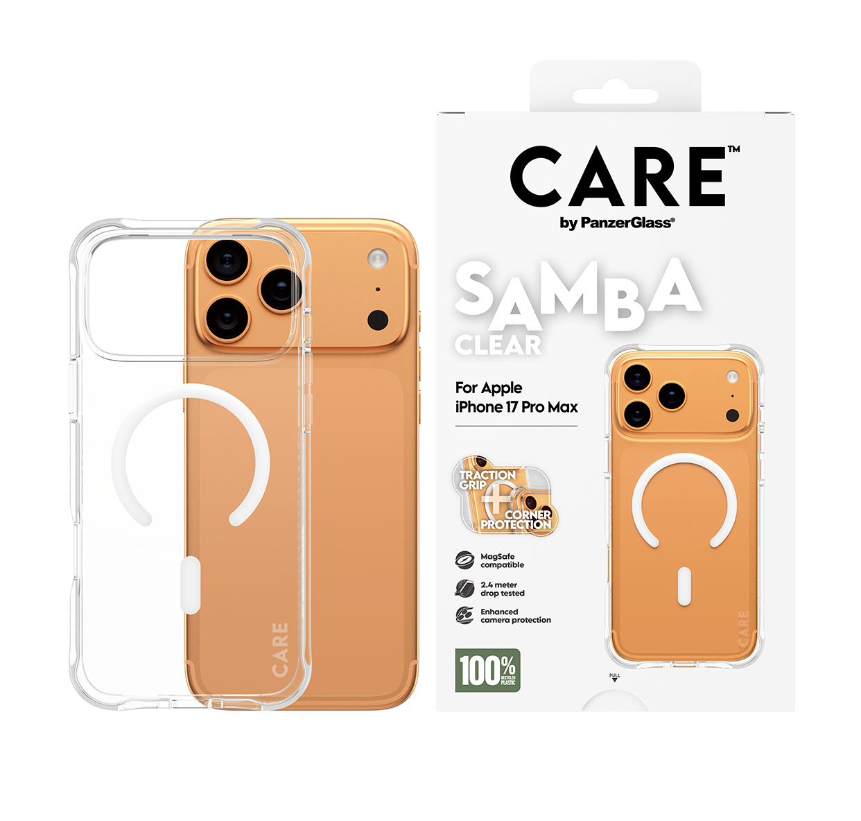 PanzerGlass CARE by PanzerGlass Samba - Hintere Abdeckung für Mobiltelefon - MagSafe-Kompatibilität - TPU, Ansicht 2