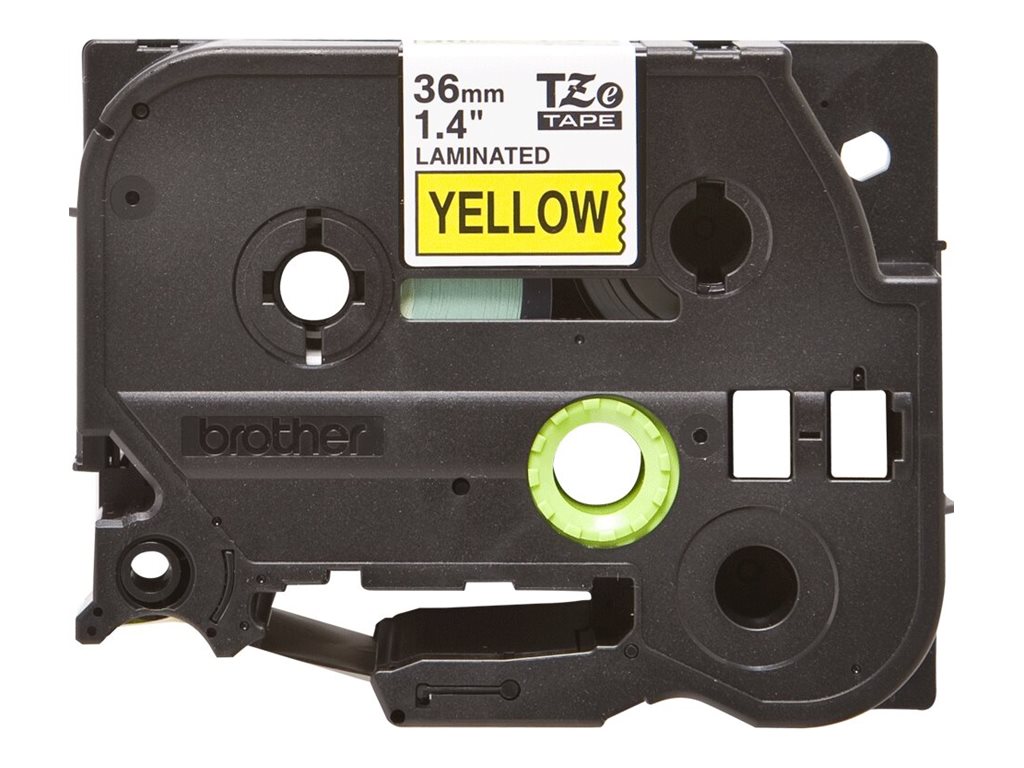 Brother TZe-661 - Standard-Klebstoff - Schwarz auf Gelb - Rolle (3,6 cm x 8 m), Ansicht 3