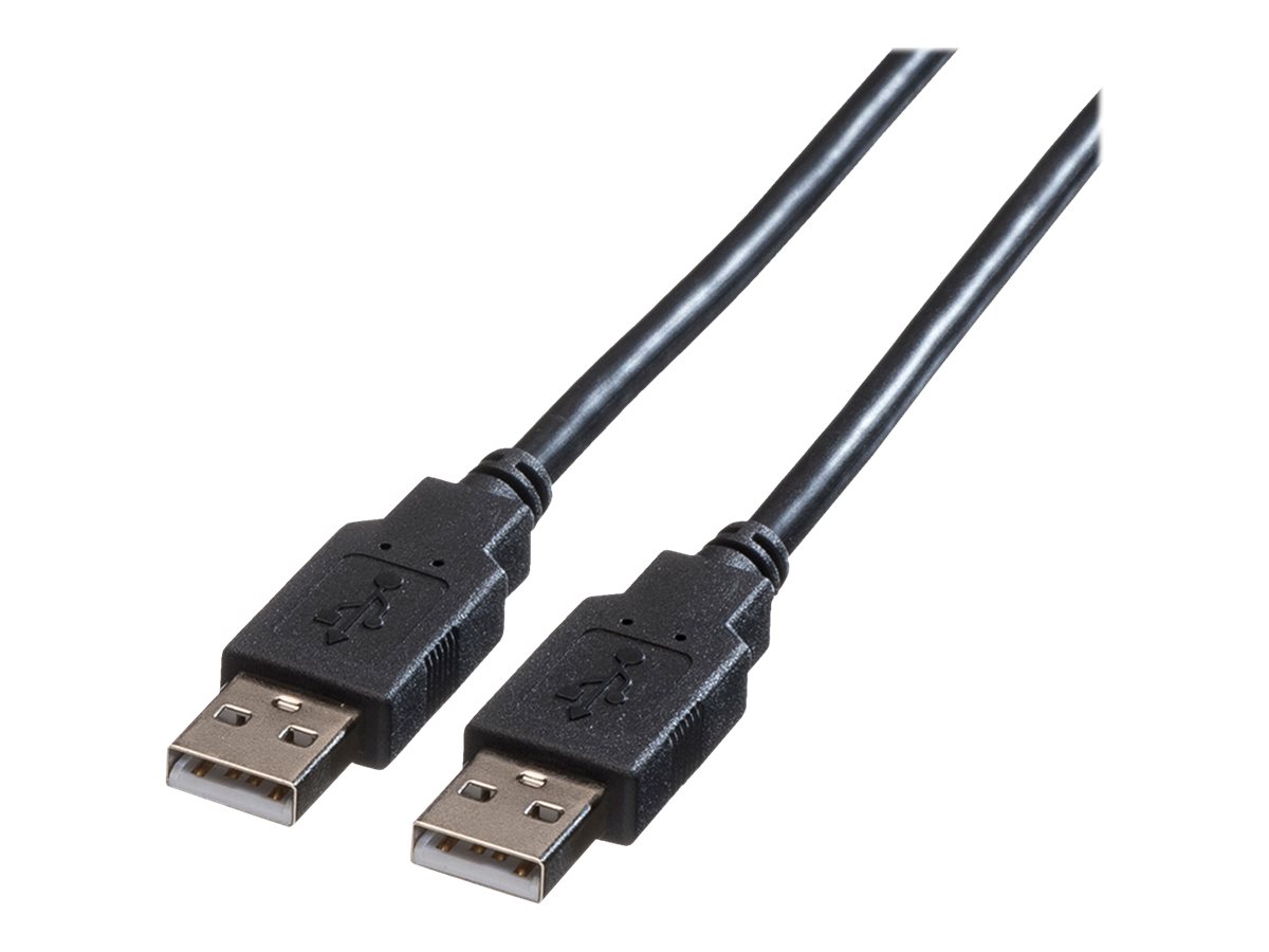 Roline - USB-Kabel - USB (M) zu USB (M) - USB 2.0 - 80 cm - Schwarz