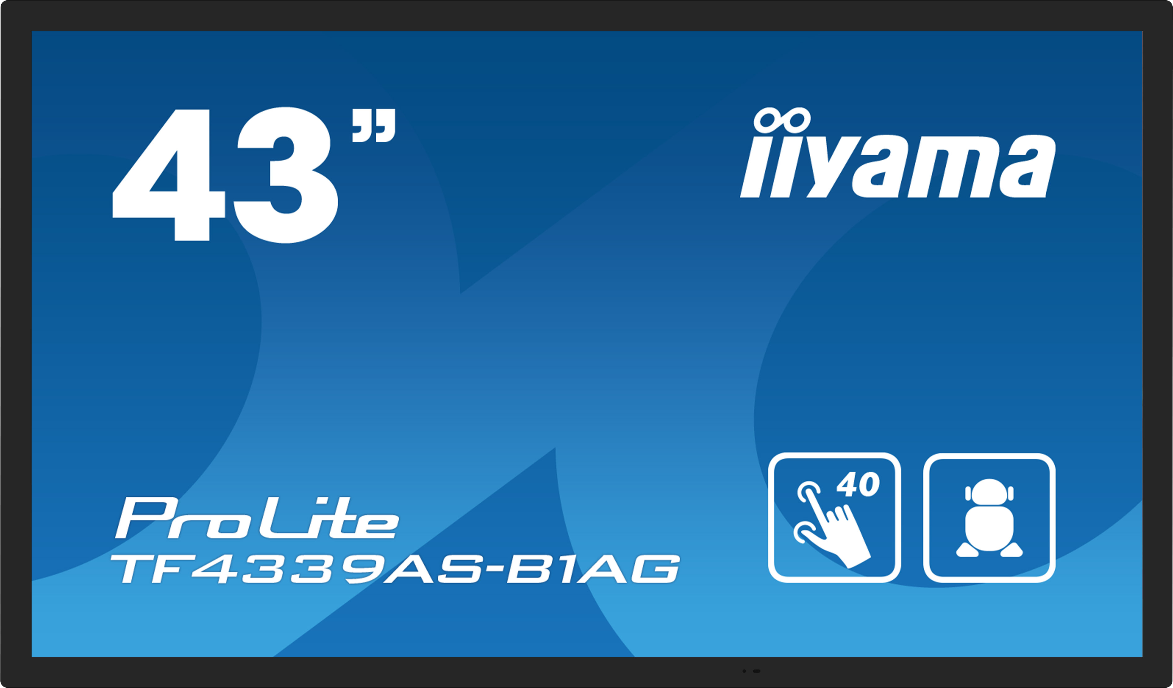 Iiyama DS TF4339AS 108cm TOUCH 24h/43''/1920x1080/DP/HDMI/LS/USB - 43, Ansicht 3