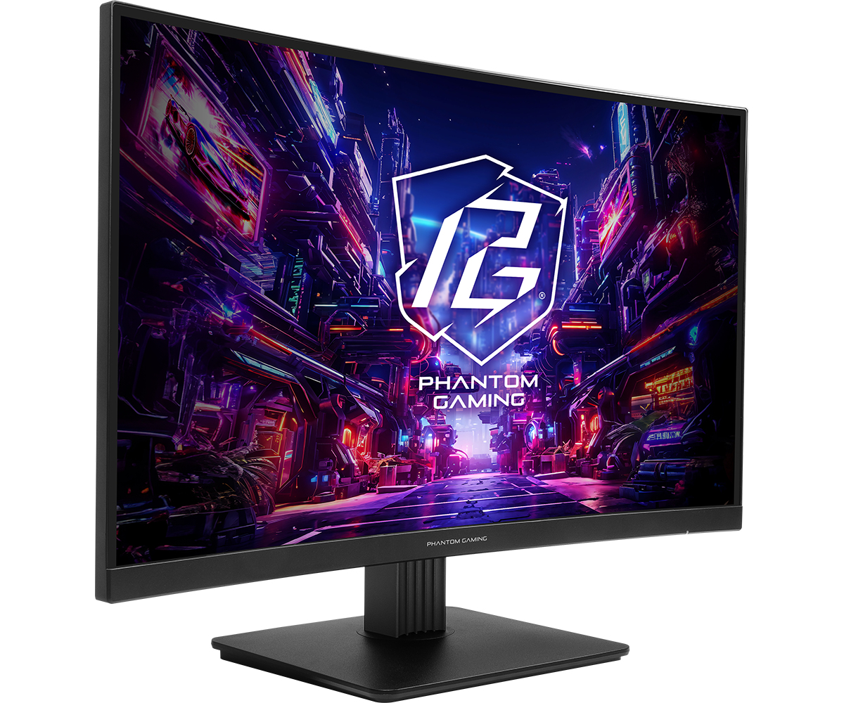 ASRock PG27QRT1B computer monitor 68.6 cm 27 2560 x 1440 px QHD Black - Flachbildschirm (TFT/LCD) - 68,6 cm, Ansicht 2