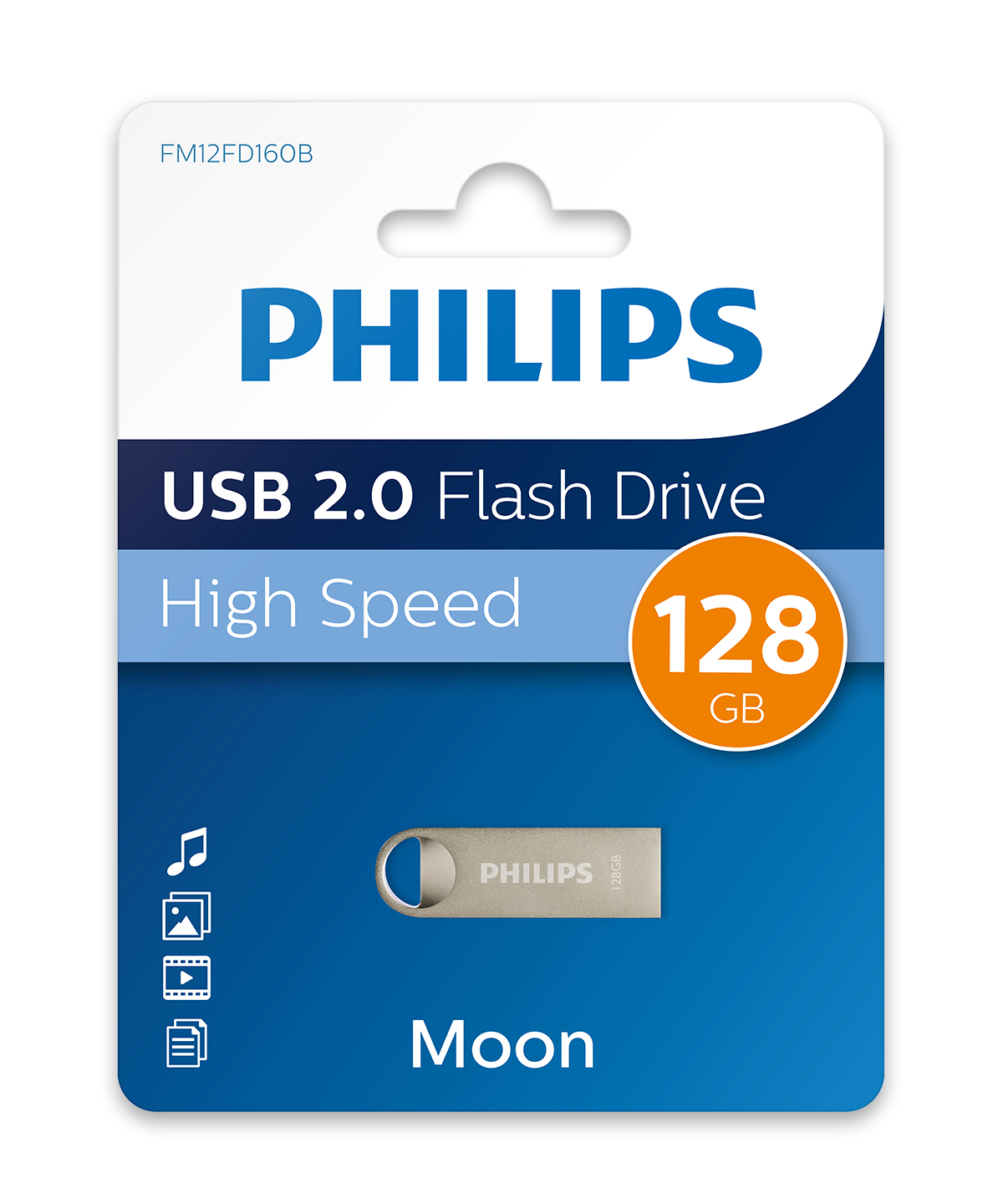 Philips Usb 2.0 Moon FM12FD160B/00 - USB-Stick - 128 GB, Ansicht 2