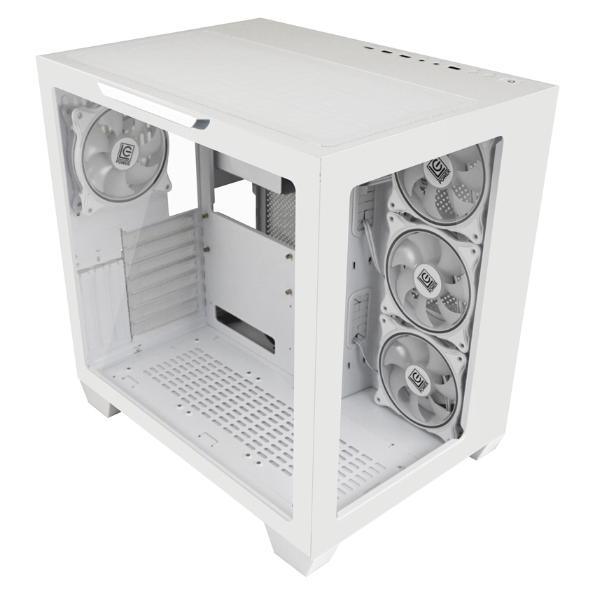 LC-Power Gehäuse Gaming 807W Stormwatch_X White retail, Ansicht 3