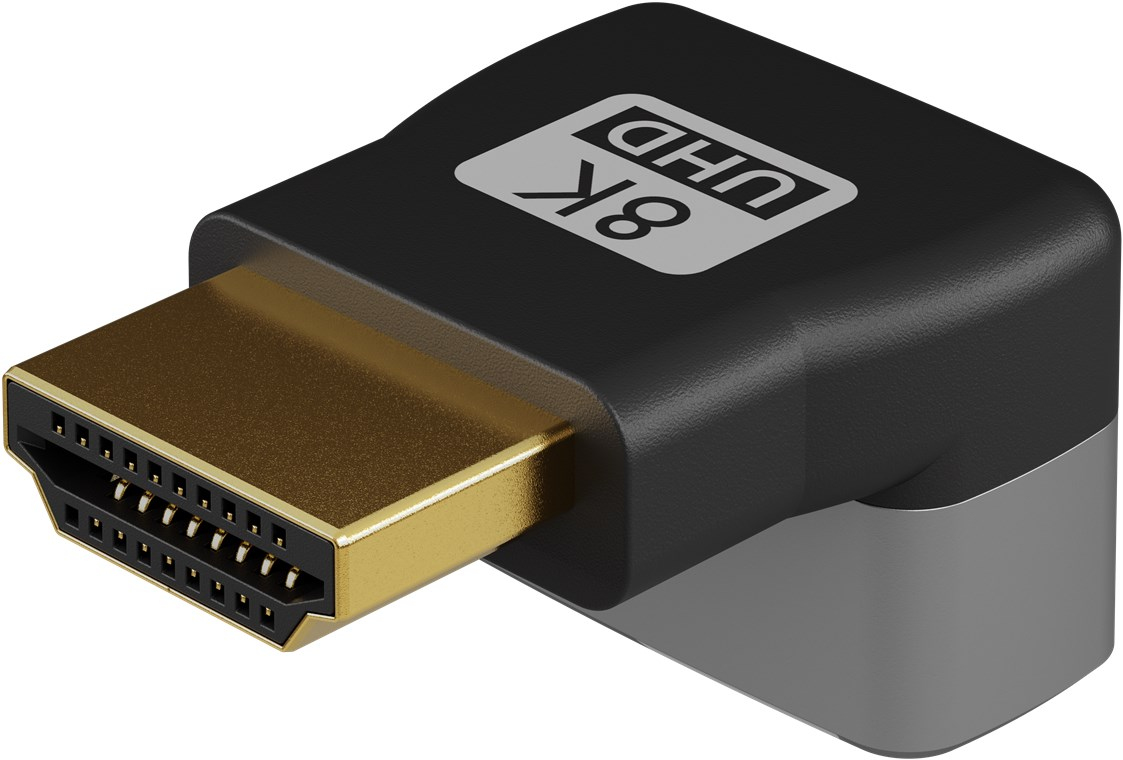 Goobay 72011 - Adapter HDMI Stecker/Buchse 8K 60 Hz 270° vertikal - Adapter - Digital/Display/Video, Ansicht 2