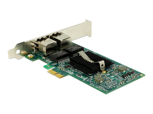 Delock PCI Express Card > 2 x Gigabit LAN - Netzwerkadapter - PCIe 2.0 Low-Profile - Gigabit Ethernet x 2