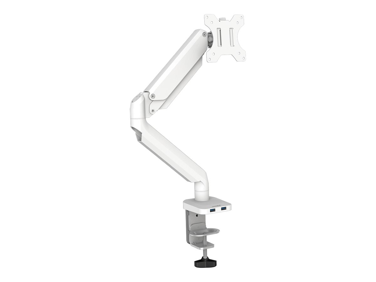 Fellowes Platinum Series - Befestigungskit - einstellbarer Arm - für Monitor - Aluminium - weiß, Ansicht 4