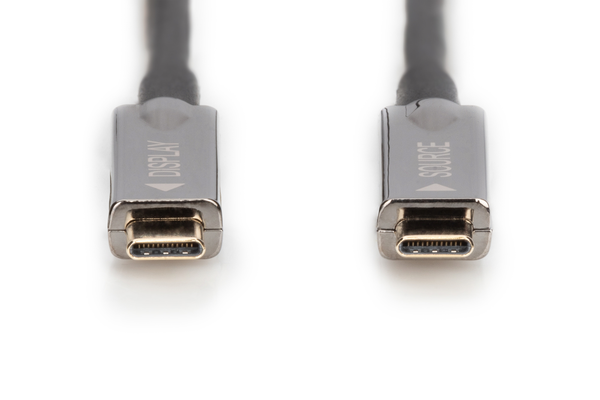 DIGITUS 4K USB Typ - C AOC AV-Anschlusskabel - 15 m - USB C - USB C - USB 3.2 Gen 1 (3.1 Gen 1) - Schwarz, Ansicht 2