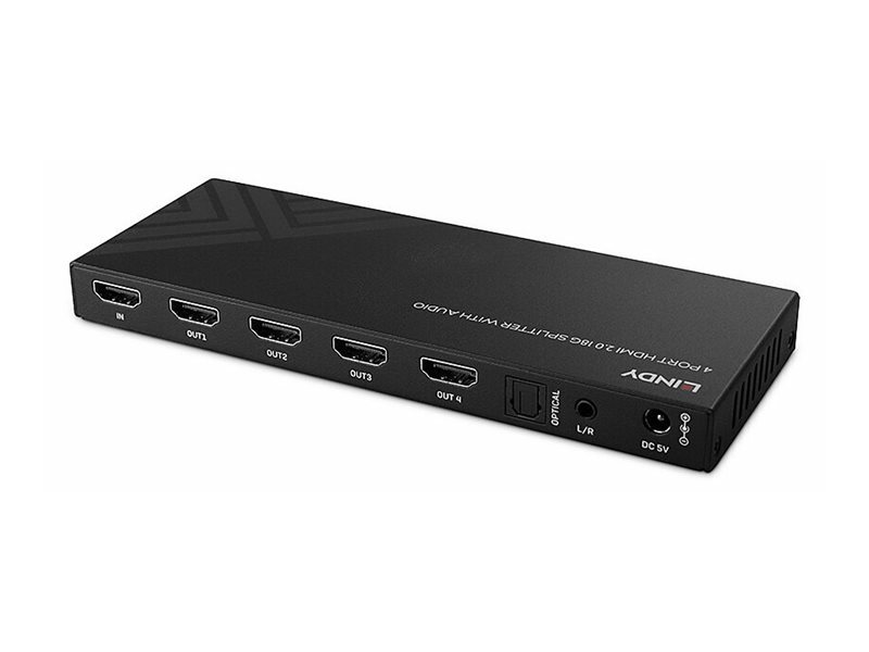 Lindy 4 Port HDMI 8K60 Splitter mit Audio, Ansicht 3
