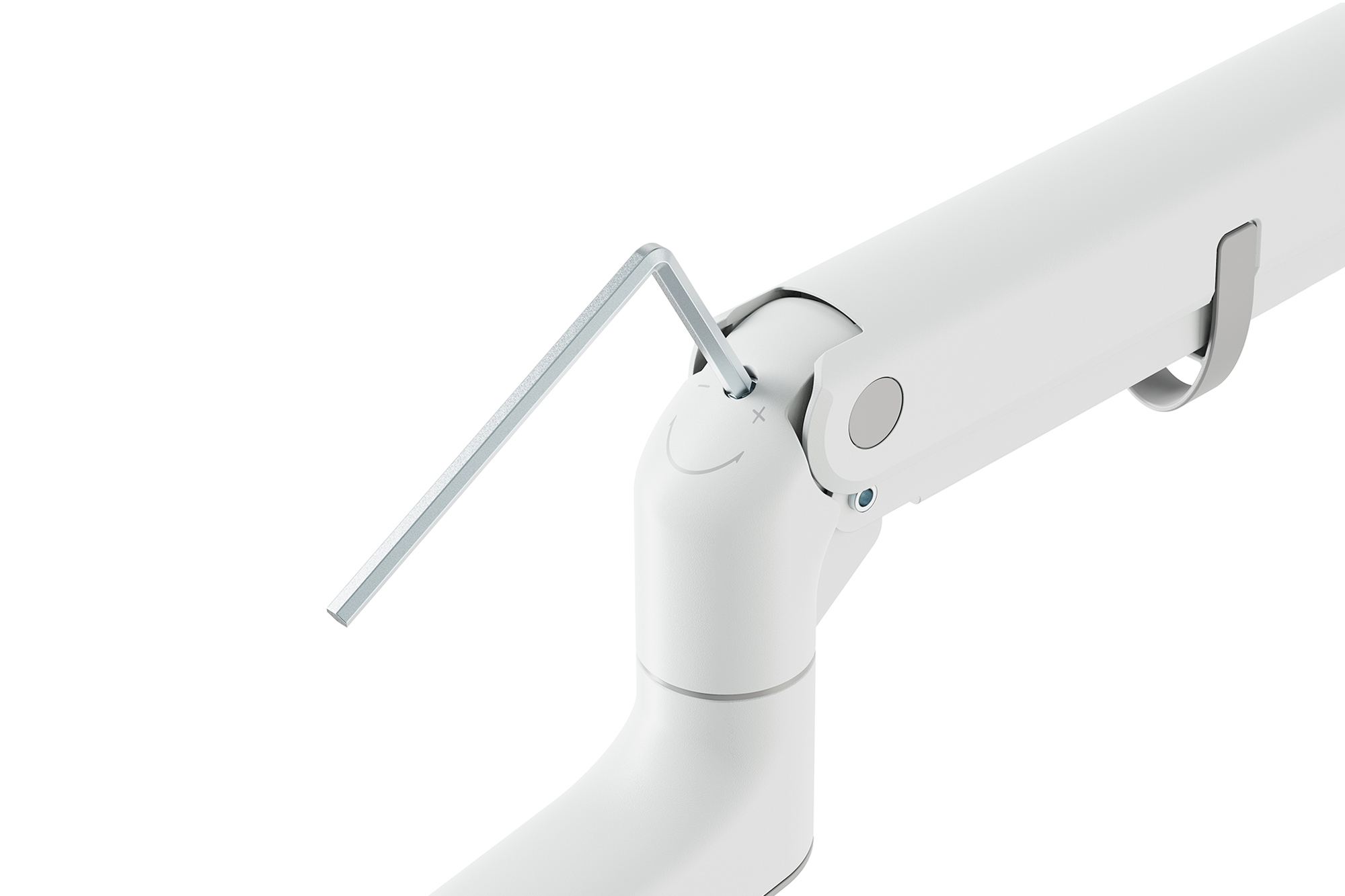 DIGITUS Single Monitorhalterung, 57, 27 kg - Weiß, Ansicht 4
