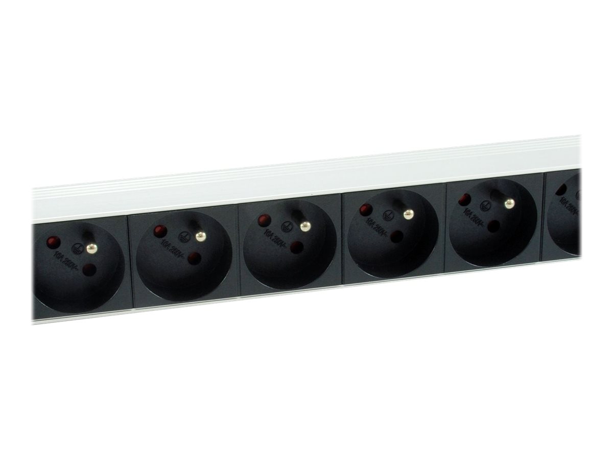 Equip Pro - Stromverteilungseinheit (Rack - einbaufähig) - Wechselstrom 220-240V - 3500 Watt - Eingang power CEE 7/7 - 8, Ansicht 2