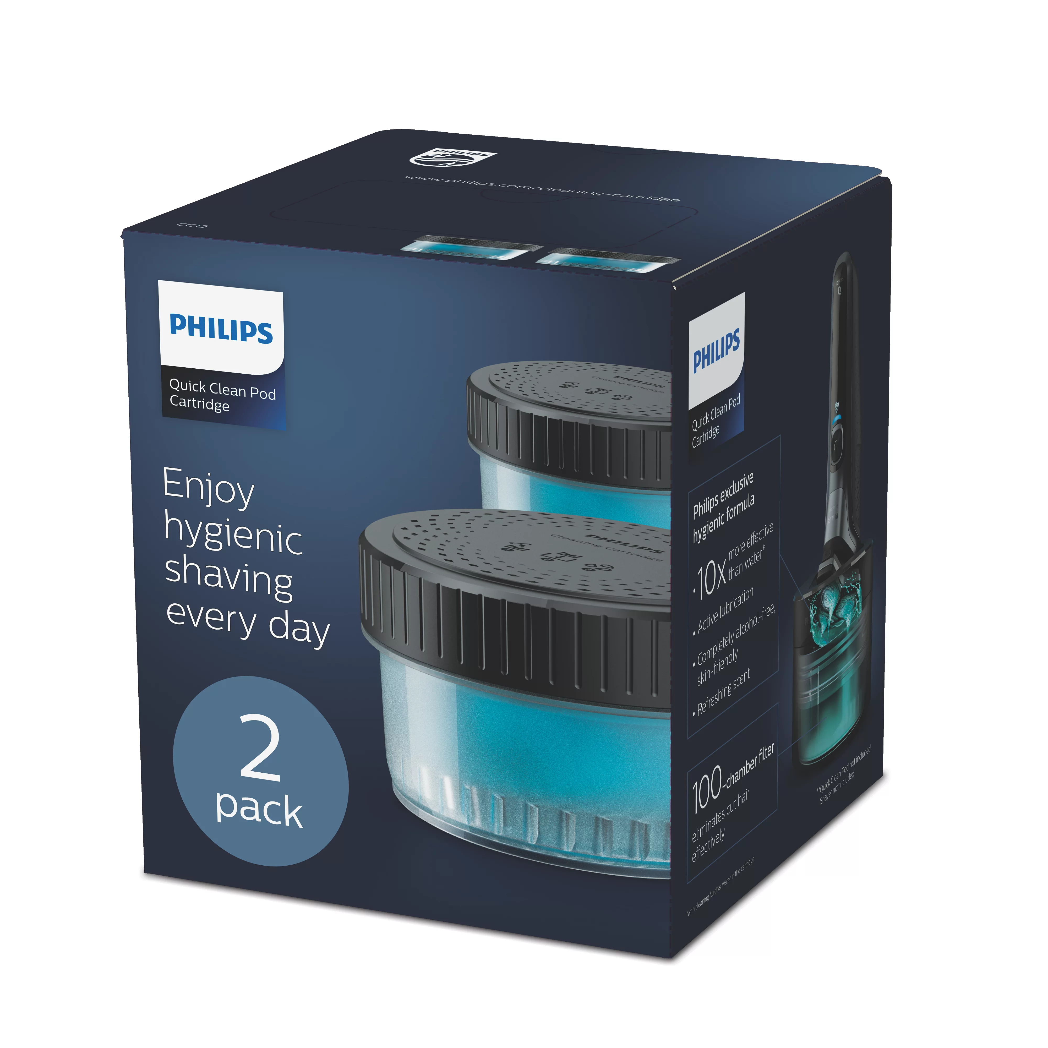 Philips CC12 - Reinigungskartusche - für Rasierapparat (Packung mit 2), Ansicht 3