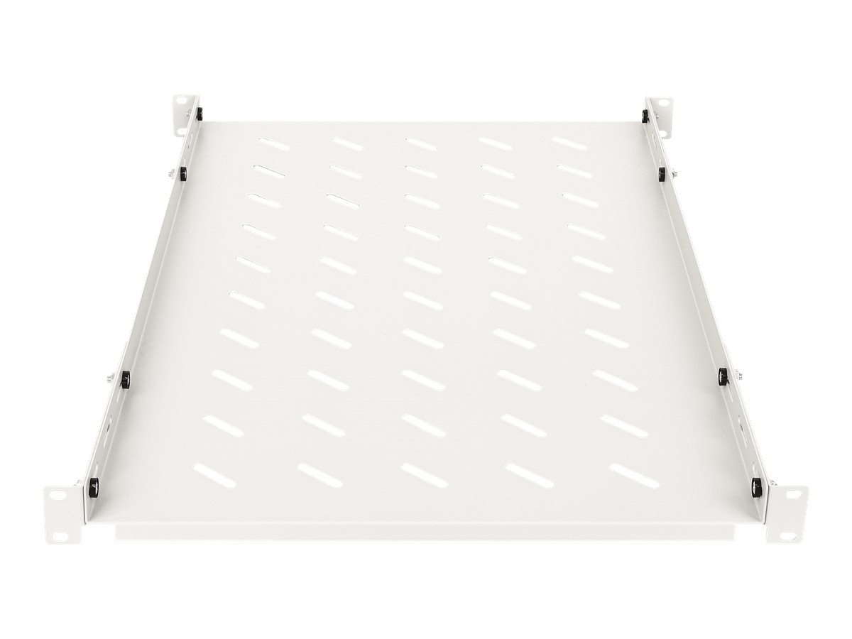 Intellinet Rack - Regal - mit variablen Schienen, feste Montage - Grau, RAL 7035 - 1U - 48.3 cm (19")