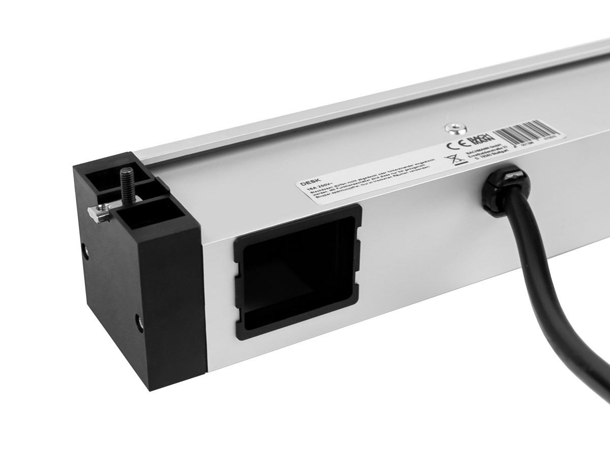 Bachmann DESK Rail - Steckdosenleiste - Ausgangsanschlüsse: 2 (2 x USB, 2 x Typ F), Ansicht 3