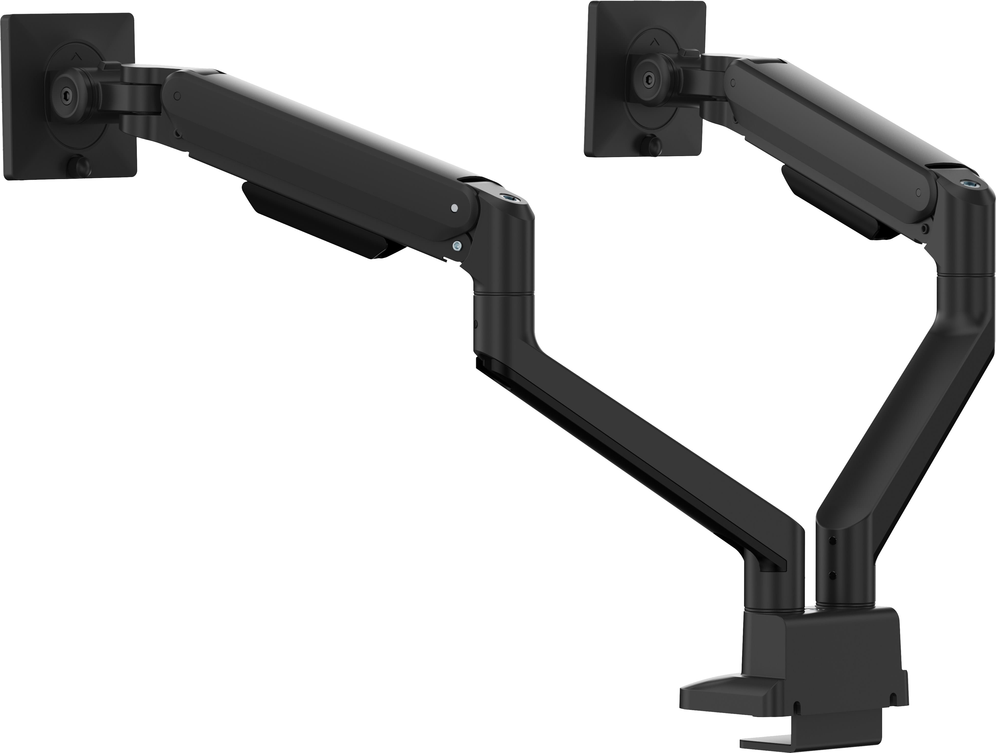 Iiyama Stylish flexible deskmount for dual monitor with mechanical spring monitors up, Ansicht 4