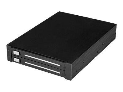 StarTech.com Dual-Bay 2,5" SATA SSD / HDD Rahmen für 3,5" Schacht - Trägerlos - RAID SATA Backplane - Speichercontroller (RAID) - SATA 6Gb/s - RAID 0, 1, JBOD, BIG