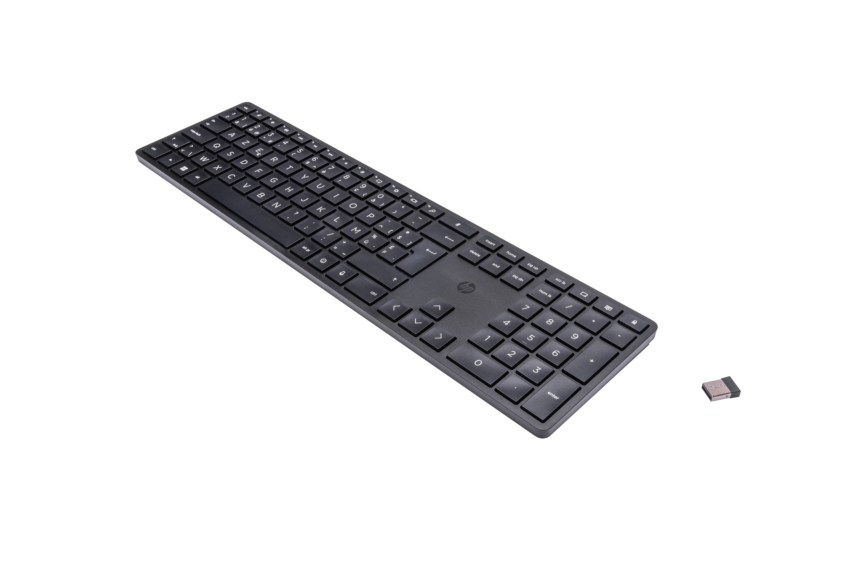 HP 450 Wireless BLK Programmab - Tastatur - TL: Belgisch, AZERTY, Ansicht 3